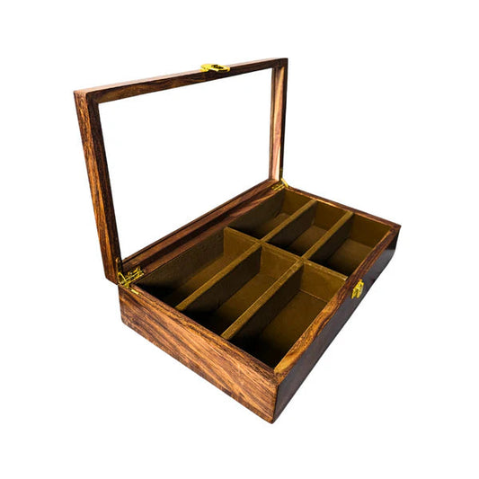 Handmade Wooden Organizer Box for Sunglasses